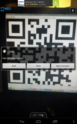 NeoReader QR android App screenshot 1