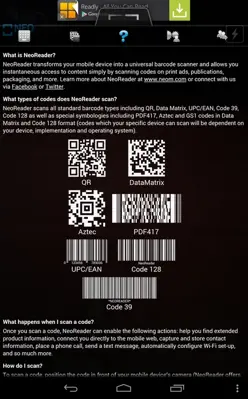 NeoReader QR android App screenshot 2